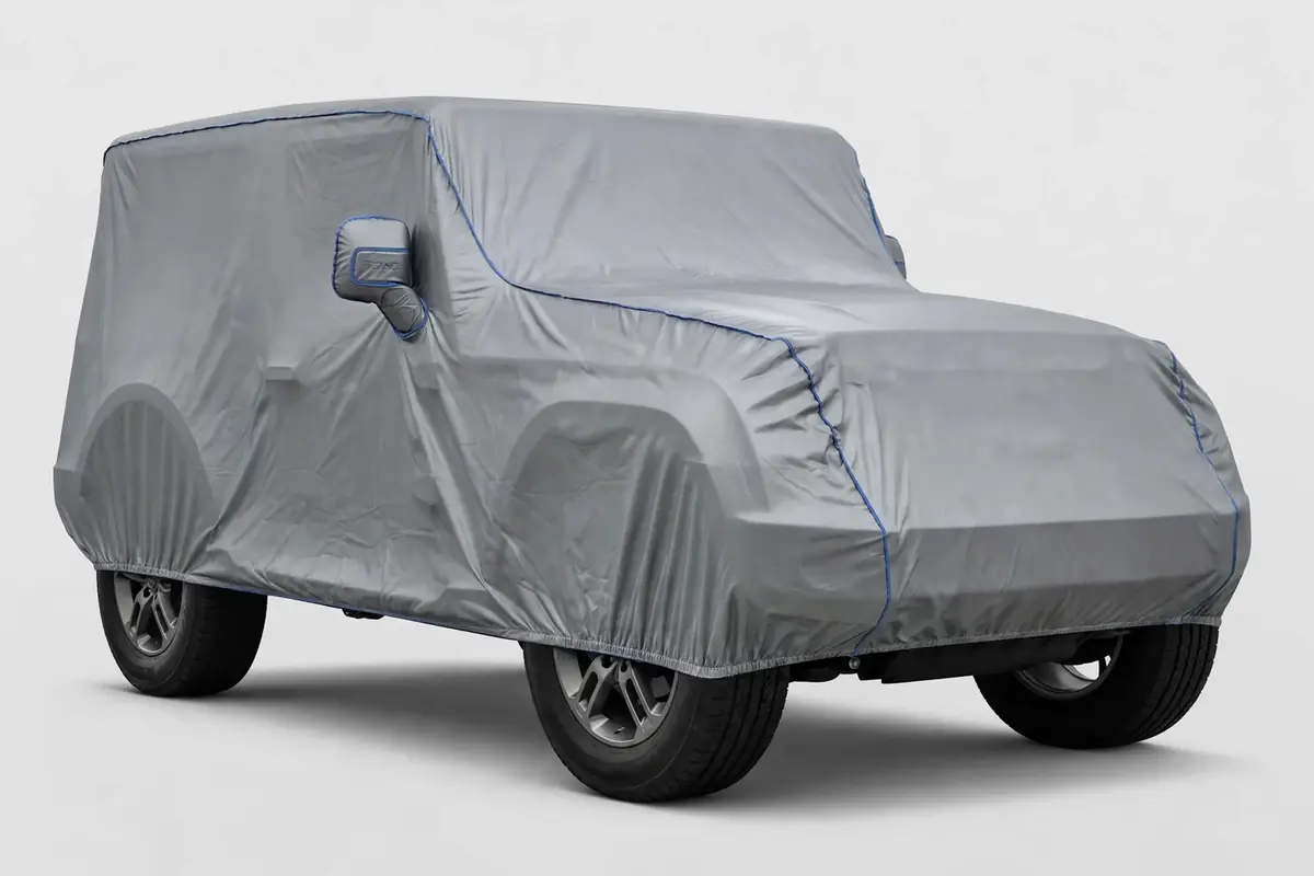 StormShield Body Cover fitted on Mahindra Thar